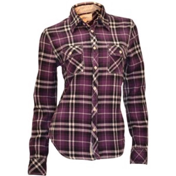 True Religion Tops - True religion purple flannel